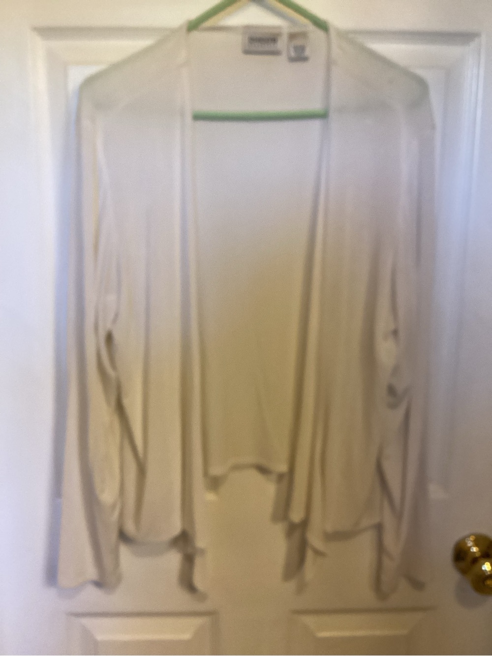 Ivory Open-Front Women's Cardigan Sweater